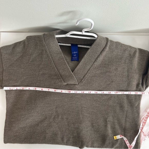 Kit and Ace Merino Wool Womens V-Neck Sweater Dress Brown Size XS - Picture 12 of 12